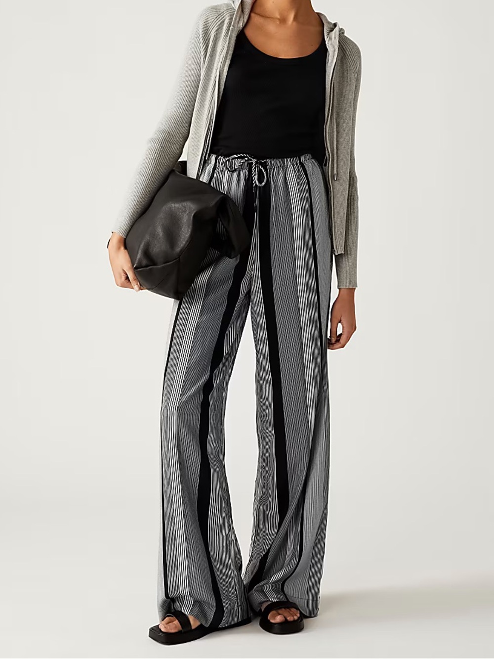Marks & Spencer Striped Drawstring Pants